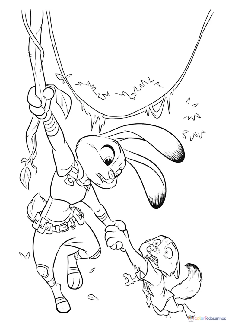 Zootopia para colorir