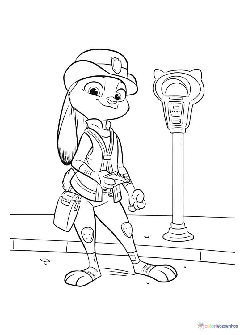 Zootopia para colorir