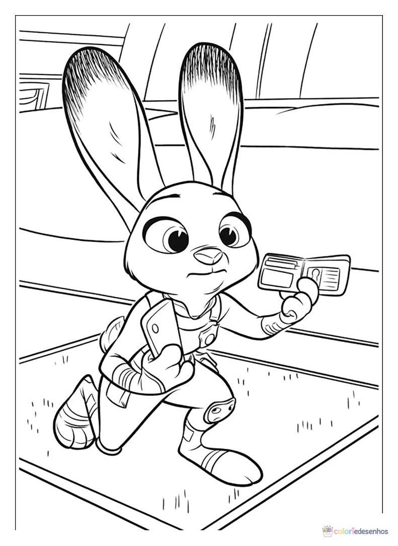 Zootopia para colorir