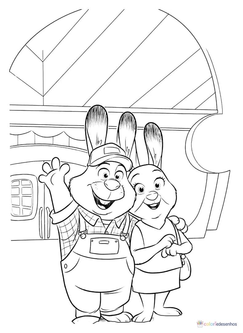 Zootopia para colorir