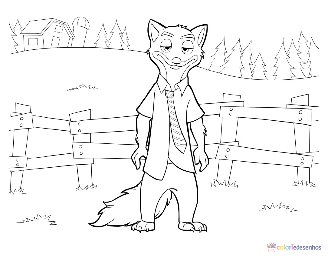 Zootopia para colorir