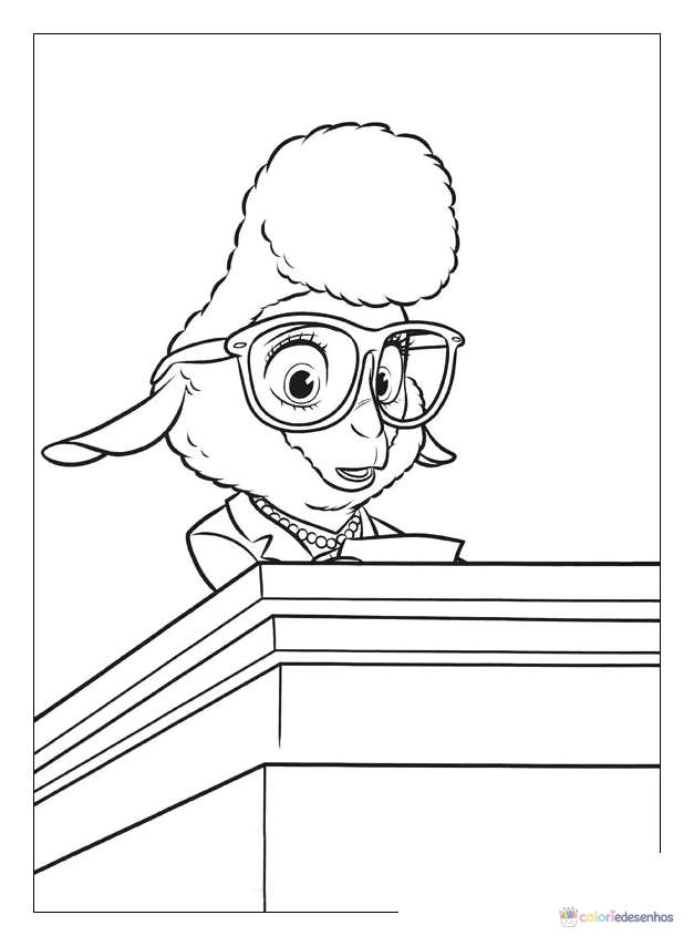 Zootopia para colorir
