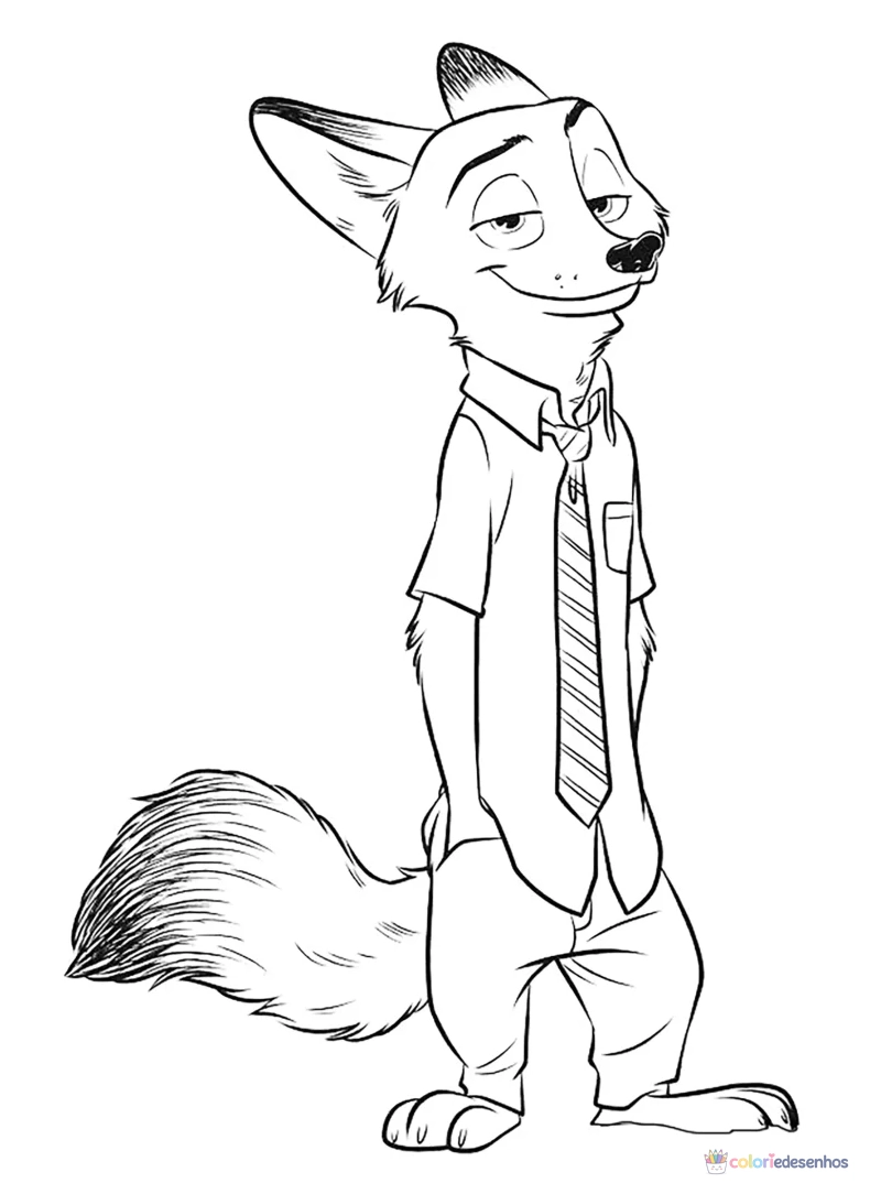 Zootopia para colorir